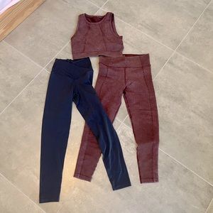 Aerie set. Size : both tights small, top medium